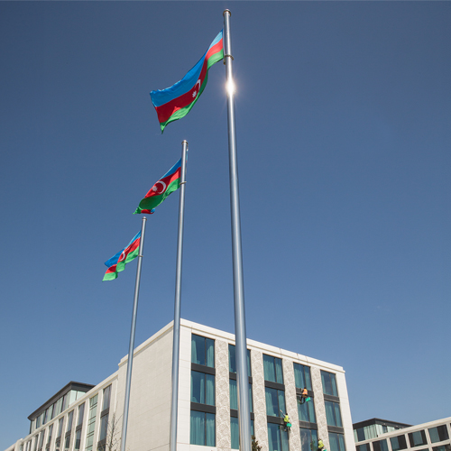 Baku Marriott Hotel Boulevard · Flagpoles - IDEA.AZ