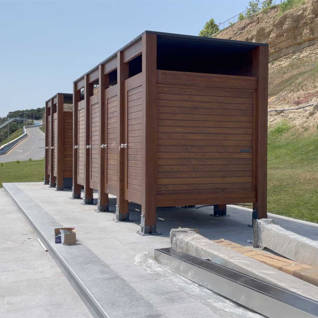 Shower Cabin · Shower & Drinking Fountain - IDEA.AZ